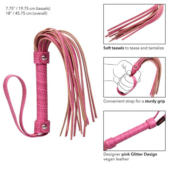 Розовая плеть Tickle Me Pink Flogger - 45,7 см. - 2