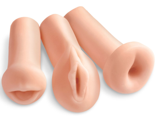 Комплект из 3 мастурбаторов All 3 Holes: вагина, анус, ротик - 0