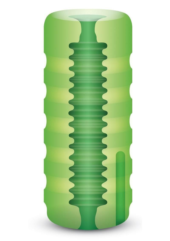Зеленый мастурбатор с вибрацией Zolo Original Squeezable Vibrating Stroker - 1
