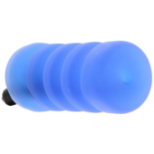Голубой мастурбатор с вибрацией Zolo Backdoor Squeezable Vibrating Stroker - 0