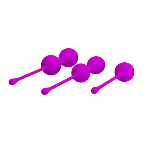 Набор лиловых вагинальных шариков Kegel Ball - 1