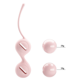 Нежно-розовые вагинальные шарики на сцепке Kegel Tighten Up I - 3
