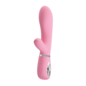 Нежно-розовый вибратор-кролик Thomas с мягкой головкой - 20,5 см. - 0