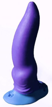 Фиолетовый фаллоимитатор Зорг mini - 17 см. - 0