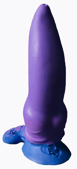 Фиолетовый фаллоимитатор Зорг small - 21 см. - 0