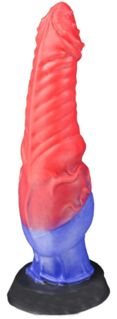Красно-синий фаллоимитатор Гиппогриф large - 27 см. - 0
