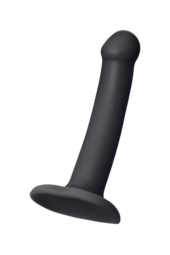 Черный фаллос на присоске Silicone Bendable Dildo S - 17 см. - 1