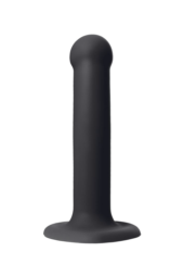 Черный фаллос на присоске Silicone Bendable Dildo S - 17 см. - 4
