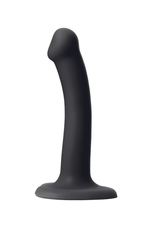Черный фаллос на присоске Silicone Bendable Dildo S - 17 см. - 3