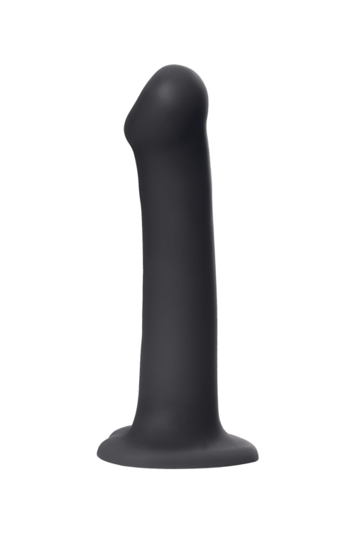 Черный фаллос на присоске Silicone Bendable Dildo L - 19 см. - 3