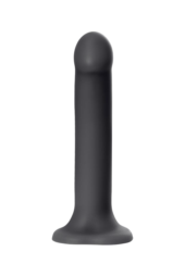 Черный фаллос на присоске Silicone Bendable Dildo XL - 20 см. - 2