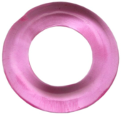 Розовое гладкое эрекционное кольцо - 0