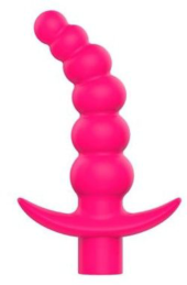 Розовая вибрирующая анальная елочка Sweet Toys - 10,8 см. - 0