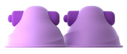 Фиолетовые виброприсоски-стимуляторы на соски Vibrating Nipple - 0