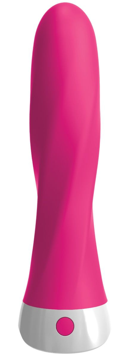 Розовый вибромассажер со сменной присоской Wall Banger Deluxe - 19 см. - 0