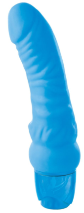Голубой вибромассажер Classix Mr. Right Vibrator - 18,4 см. - 0