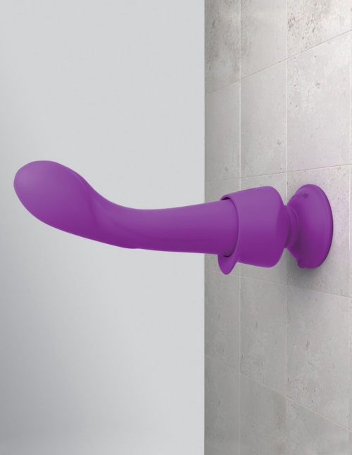 Фиолетовый вибромассажер Wall Banger G - 19,3 см. - 5