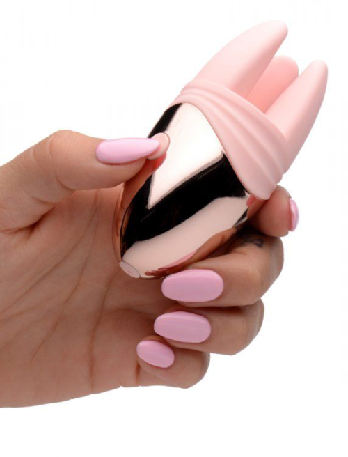 Розовый клиторальный массажер с щупальцами Vibrating Clit Teaser - 1
