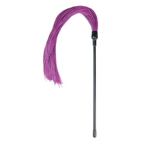 Плеть с фиолетовыми силиконовыми хвостами Purple Silicone Tickler - 45 см. - 0