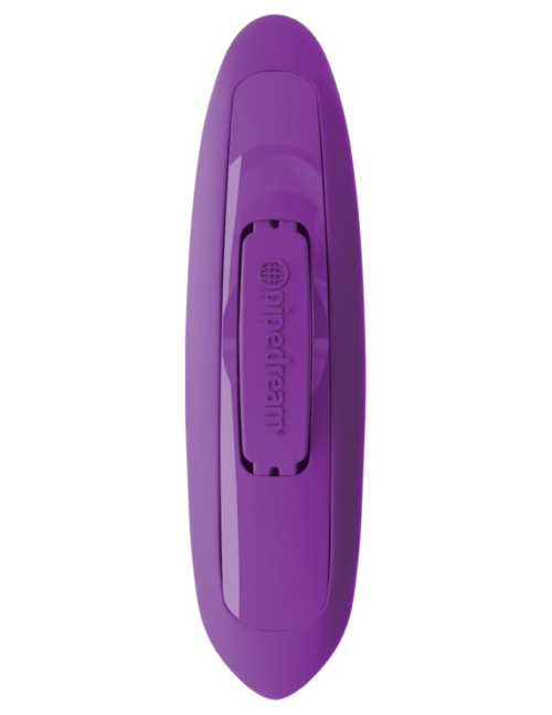 Фиолетовый тройной вибростимулятор с анальной елочкой Rock N Ride - 17,8 см. - 3