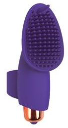 Фиолетовый клиторальный вибромассажер с усиками - 9 см. - 0
