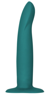 Зеленый гнущийся фаллоимитатор Limba Flex M - 18 см. - 0