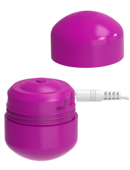 Ярко-розовый клиторальный стимулятор Cute Bullet - 3