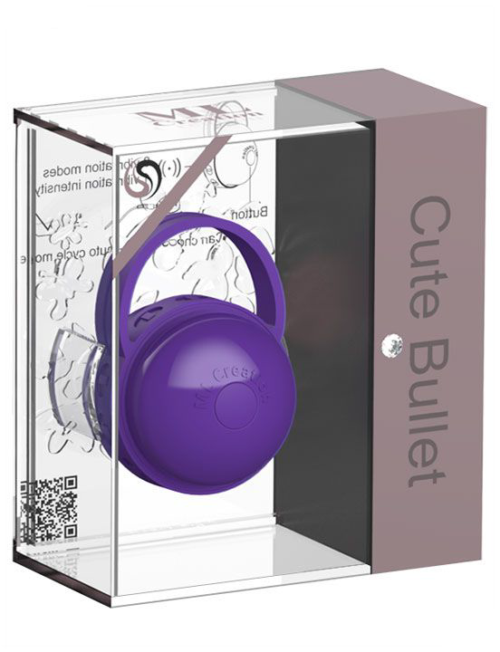 Фиолетовый клиторальный стимулятор Cute Bullet - 3