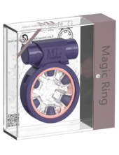 Фиолетовое эрекционное виброкольцо Magic Ring - 2