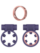 Фиолетовое эрекционное виброкольцо Magic Ring - 3