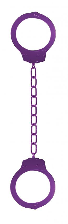 Фиолетовые металлические кандалы Metal Ankle Cuffs - 0