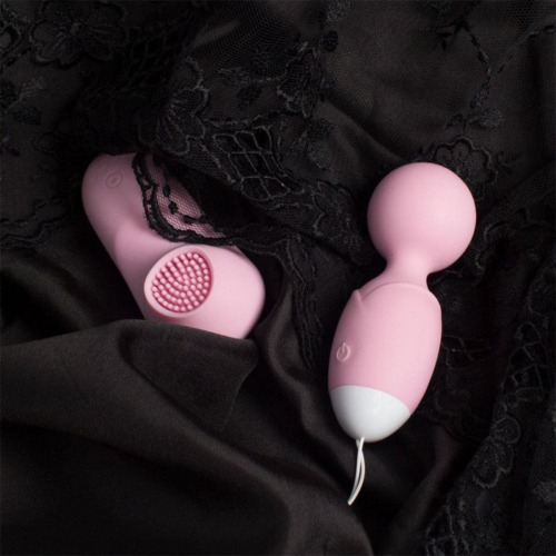 Розовый вибронабор для женщин SONG - 5