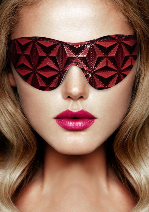 Красно-черная маска на глаза закрытого типа Luxury Eye Mask - 2
