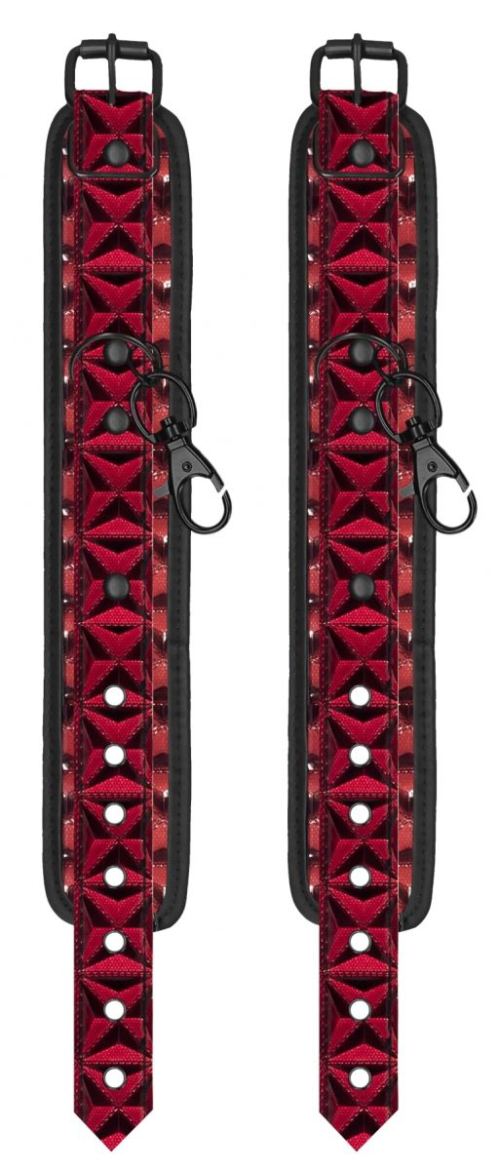 Красно-черные поножи с фиксатором Luxury Spreader Bar - 2