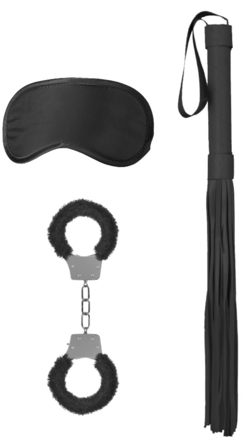 Черный набор для бондажа Introductory Bondage Kit №1 - 0