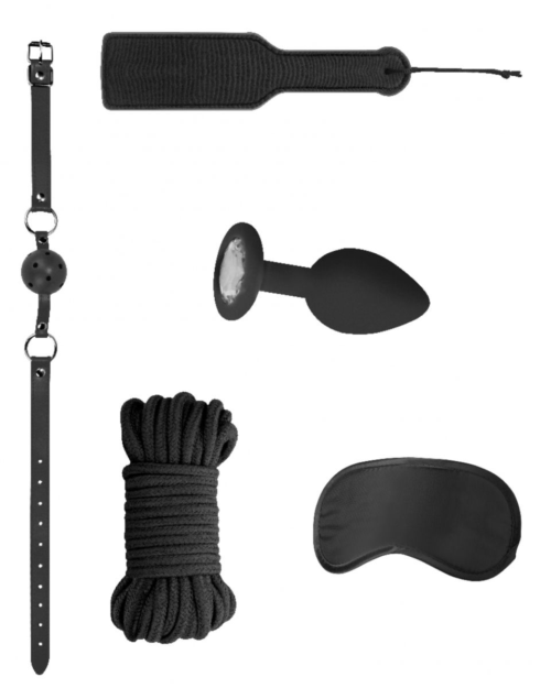 Черный игровой набор Introductory Bondage Kit №5 - 0