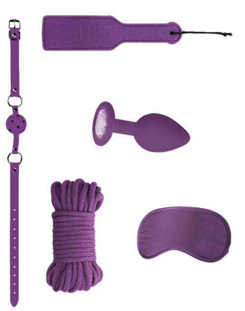 Фиолетовый игровой набор Introductory Bondage Kit №5 - 0