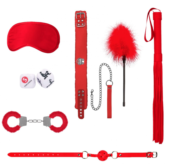Красный игровой набор Introductory Bondage Kit №6 - 0