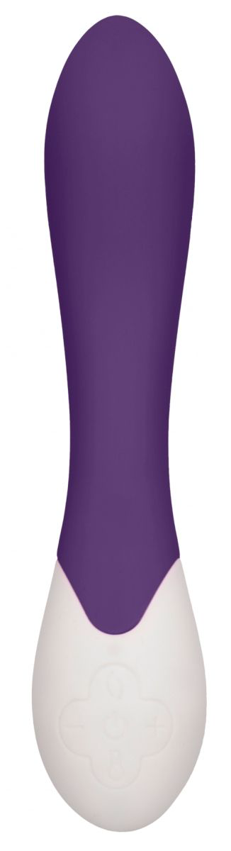 Фиолетовый вибратор G Spice с функцией нагрева - 20,8 см. - 1