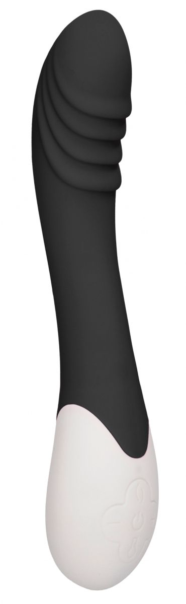 Черный вибратор Frenzy с функцией нагрева - 20,8 см. - 0