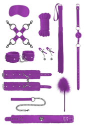 Фиолетовый игровой набор БДСМ Intermediate Bondage Kit - 0