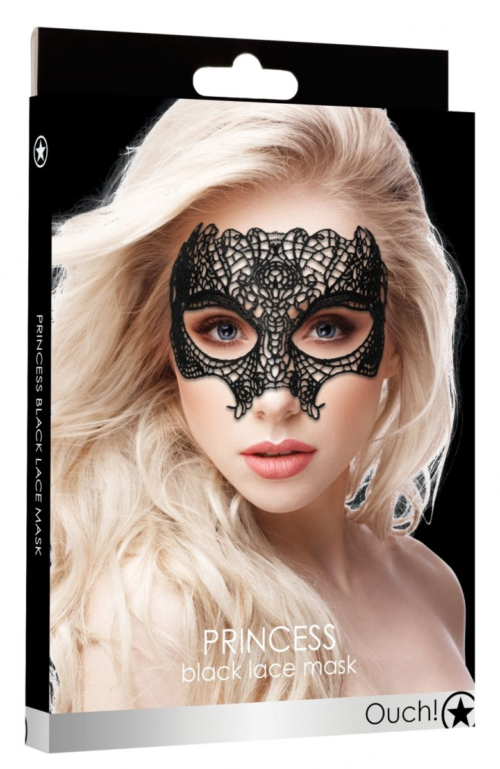 Черная кружевная маска Princess Black Lace Mask - 2