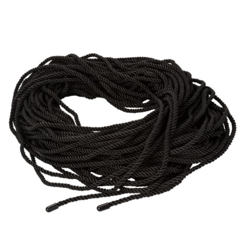 Черная веревка для шибари BDSM Rope - 50 м. - 0