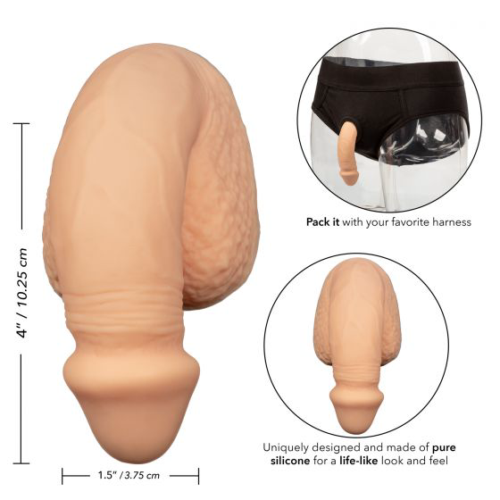 Телесный фаллоимитатор для ношения Packer Gear 4 Silicone Packing Penis - 2