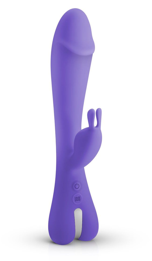 Фиолетовый вибратор-кролик Trix Rabbit Vibrator - 22,5 см. - 0