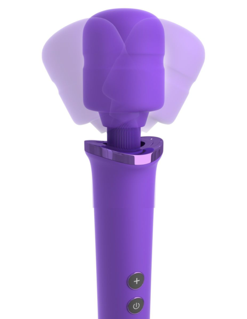 Фиолетовый вибромассажер Rechargeable Power Wand - 2