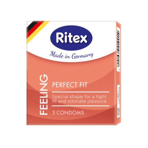 Презервативы анатомической формы с накопителем RITEX PERFECT FIT - 3 шт. - 0