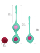 Набор из 4 вагинальных разновесных шариков Grace - 2