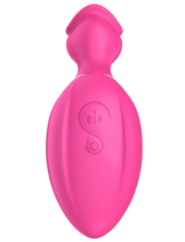 Розовый вакуумный стимулятор клитора Lip Love - 3