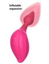 Розовый расширяющийся вибратор Daphne - 15,4 см. - 2